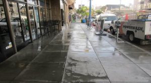 sidewalk cleaning